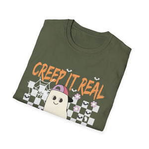 Creep It Real Ghost Skateboard T-Shirt