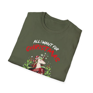 All I Want For Christmas Is A Unicorn Christmas Unicorn Unisex T-Shirt