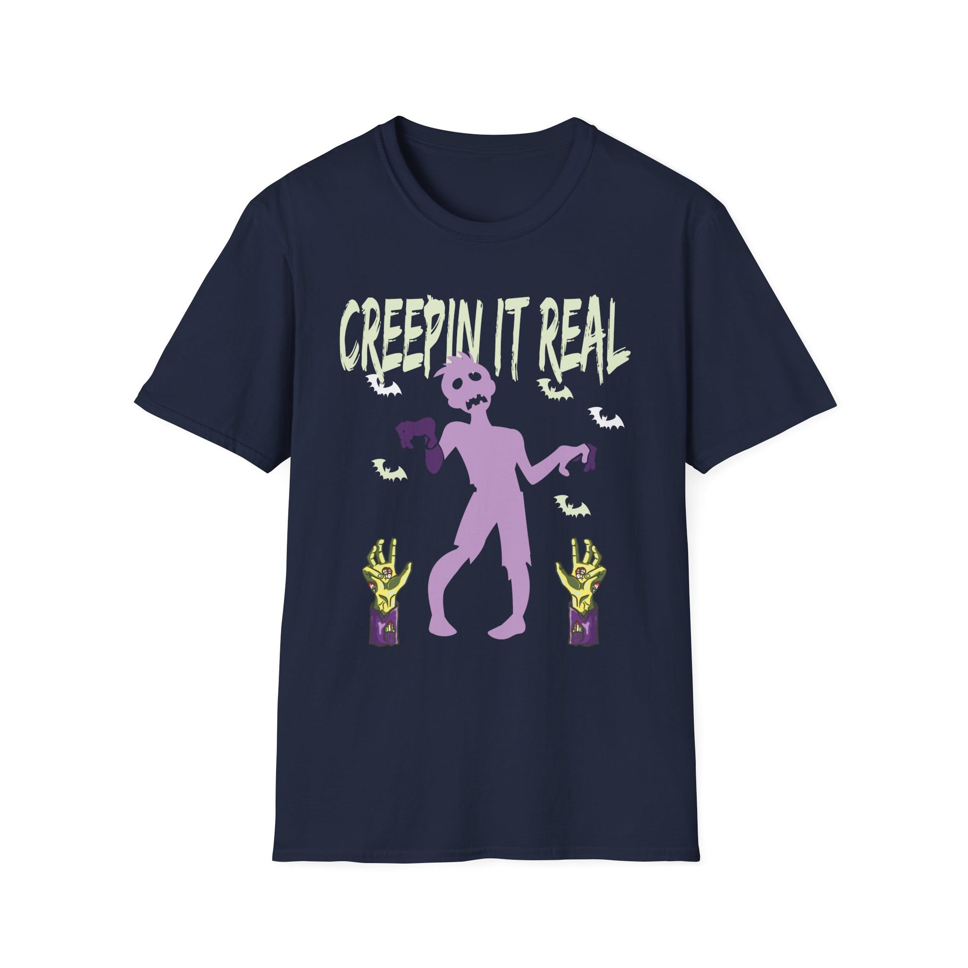 Creepin It Real_ Halloween Costume_ Halloween Pun Tee Unisex Softstyle T-Shirt