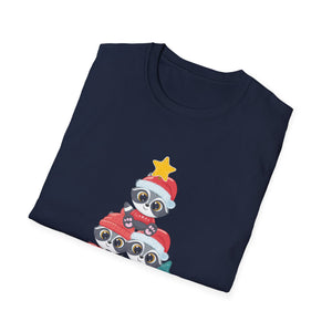 Christmas Raccoon Tree T-Shirt — Cute Holiday Family Tee