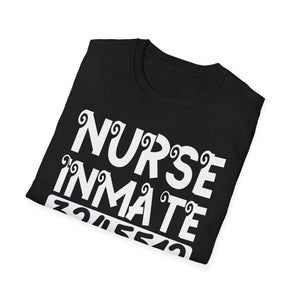 Nurse Inmate Graphic T-Shirt — Funny Prisoner ID Nursing Tee