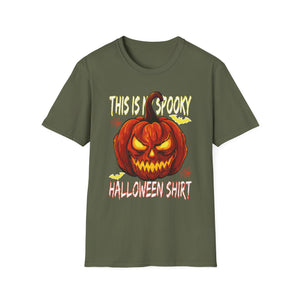 This Is My Spooky Halloween Shirt T-Shirt — Jack-O'-Lantern Horror Graphic Tee