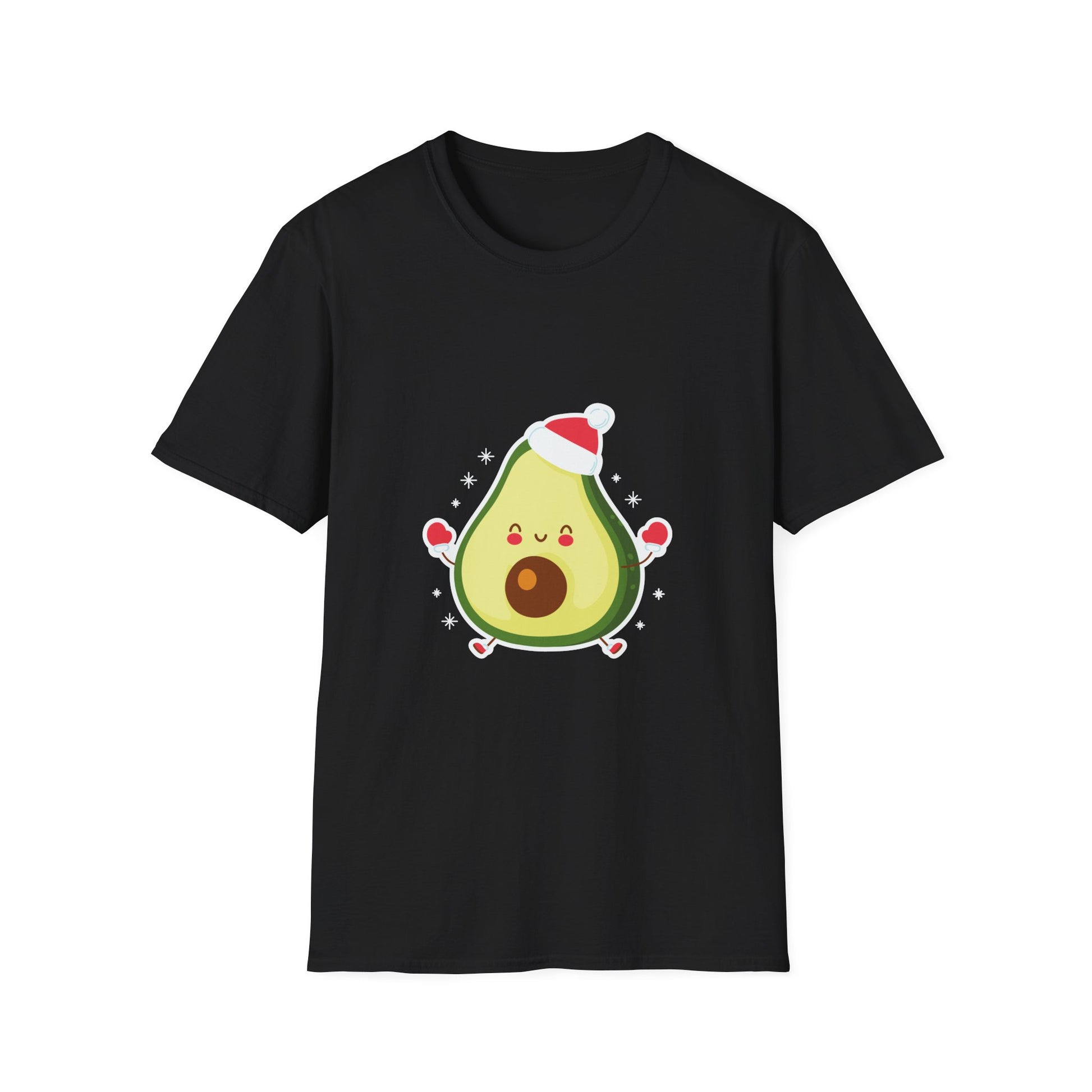 Christmas Avocado Santa Hat Christmas Avocado Unisex T-Shirt