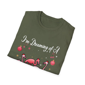 I'm Dreaming of a Pink Christmas Flamingo T-Shirt