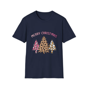 Merry Christmas Leopard Trees T-Shirt