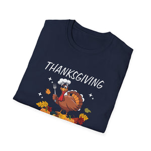Thanksgiving Cooking Team T-Shirt – Funny Turkey Chef Holiday Tee  Unisex T-Shirt