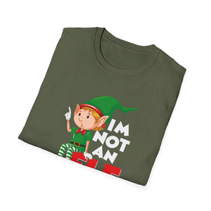 Elf I'm Not I'm Just Short T-Shirt — Funny Christmas Elf Tee