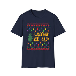 Rocking Around The Christmas Tree Rock Music Christmas T-Shirt-productor-mockup