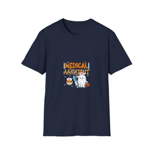 Medical Assistant Halloween T-Shirt — Cute Ghost Nurse & Syringe Costume Tee