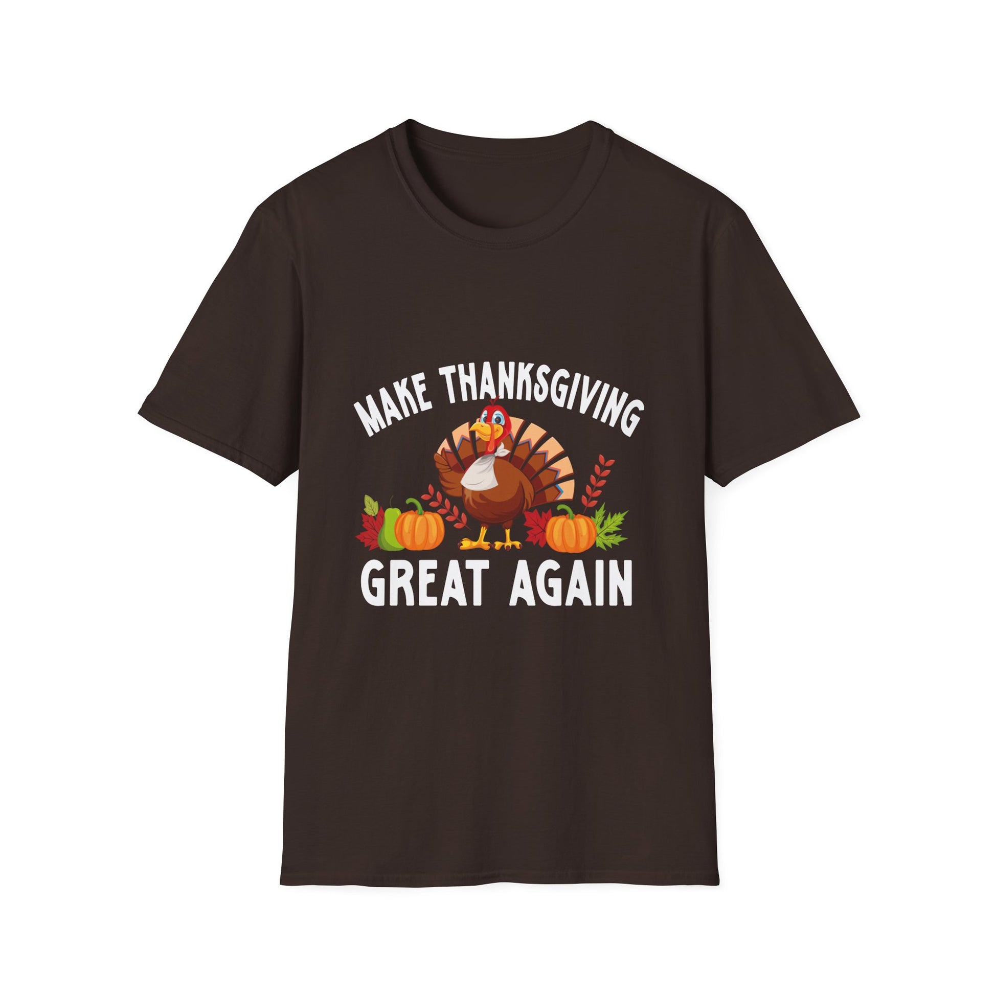 Thanksgiving T-Shirt — "Make Thanksgiving Great Again" Turkey Holiday Tee