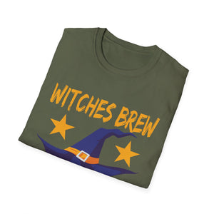 Witches Brew Coffee Co. T-Shirt – Halloween Witch Hat Graphic Tee