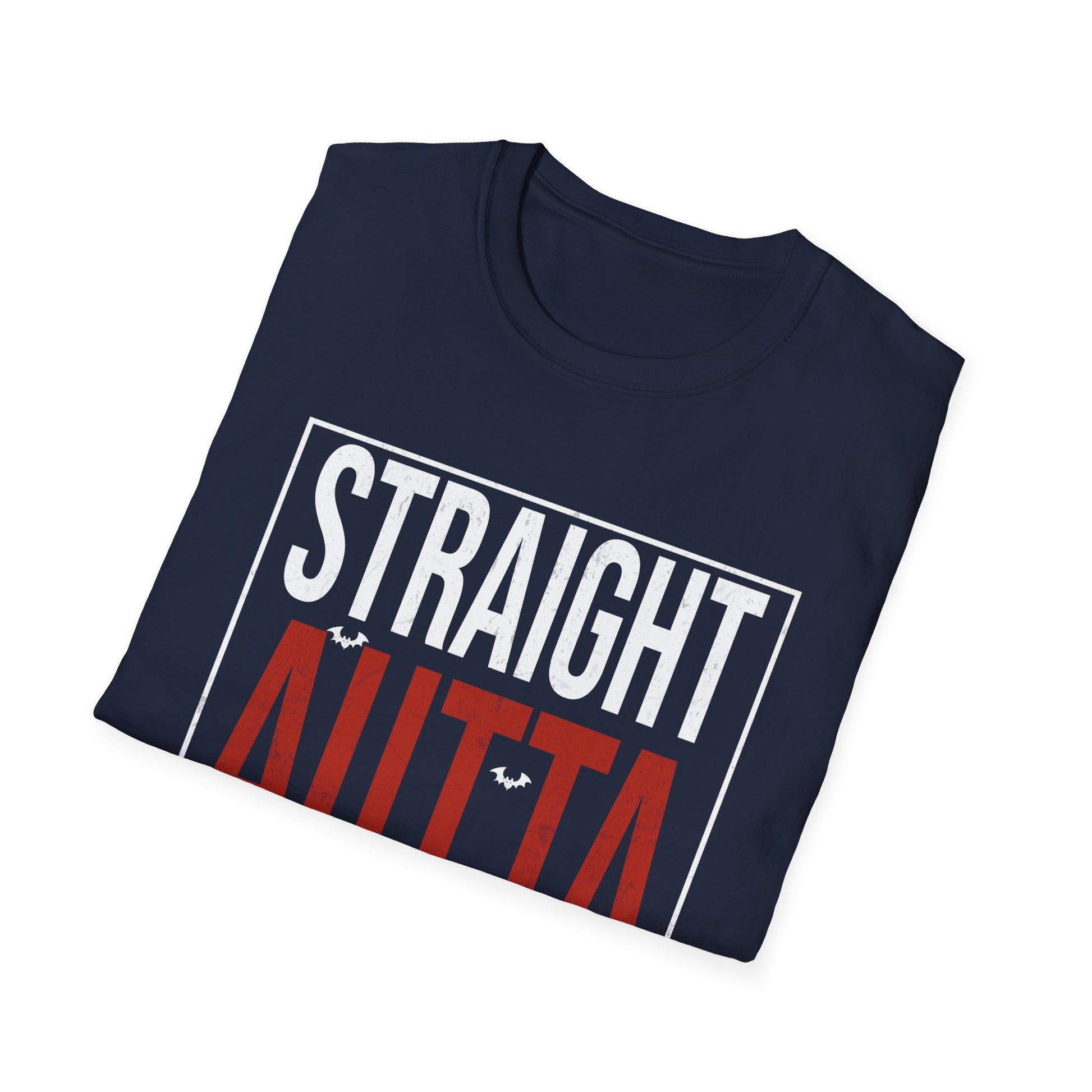 Straight Outta Halloween T-Shirt — Funny Halloween Tee with Bats