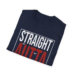 Straight Outta Halloween T-Shirt — Funny Halloween Tee with Bats
