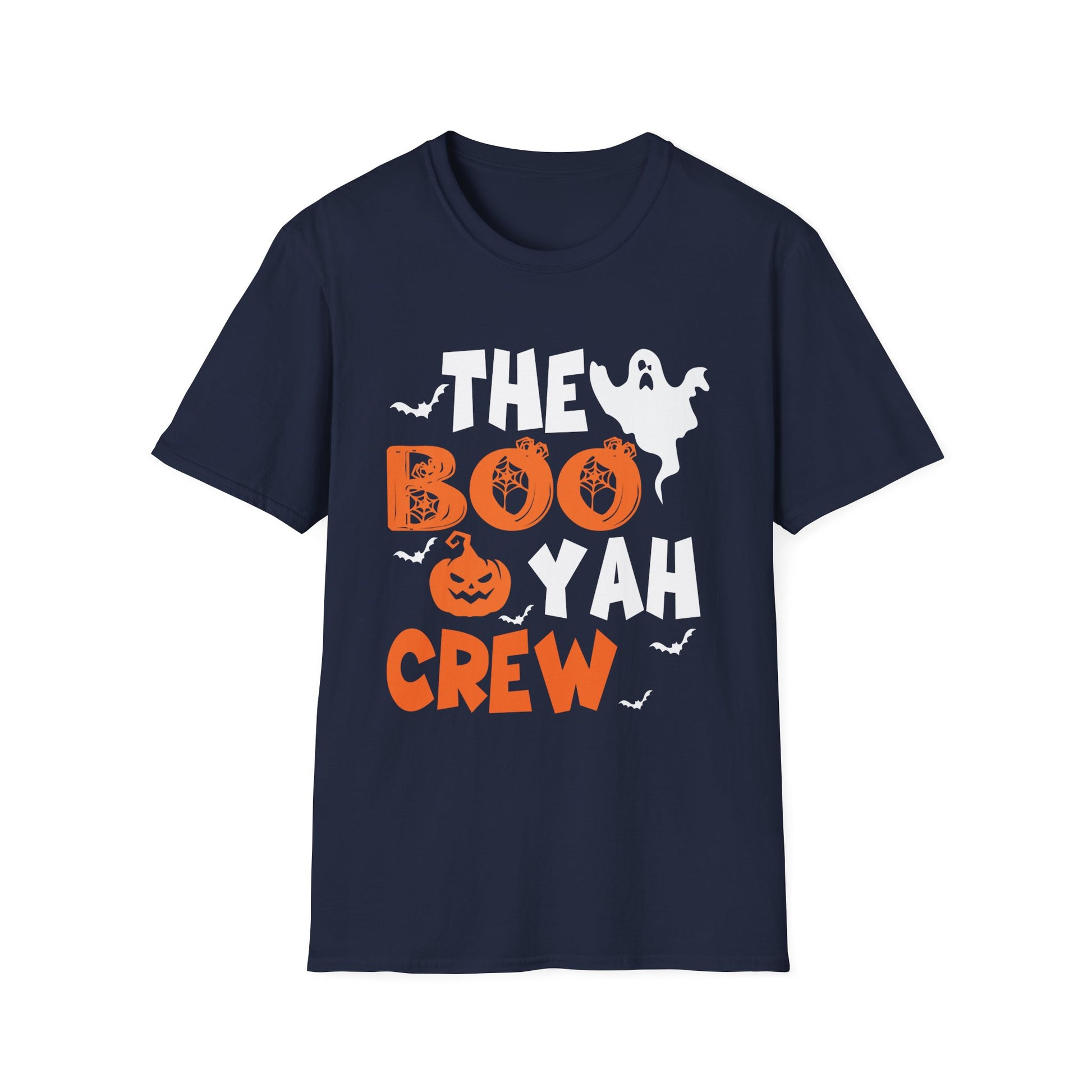 The Boo Yah Crew Halloween T-Shirt — Funny Ghost & Jack-O'-Lantern Party Tee