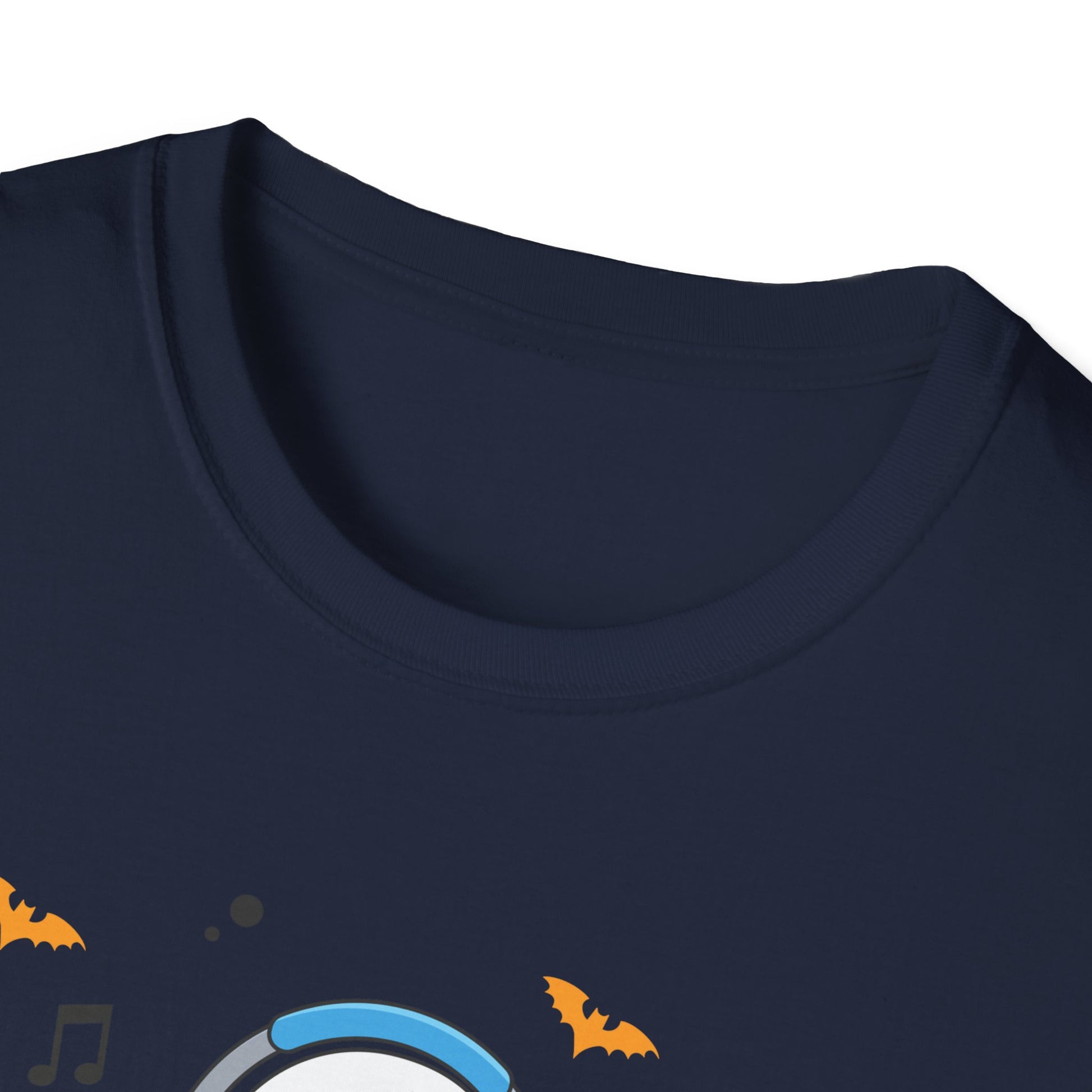 Ghost Producer T-Shirt — Cute Ghost with Headphones Halloween Music Tee