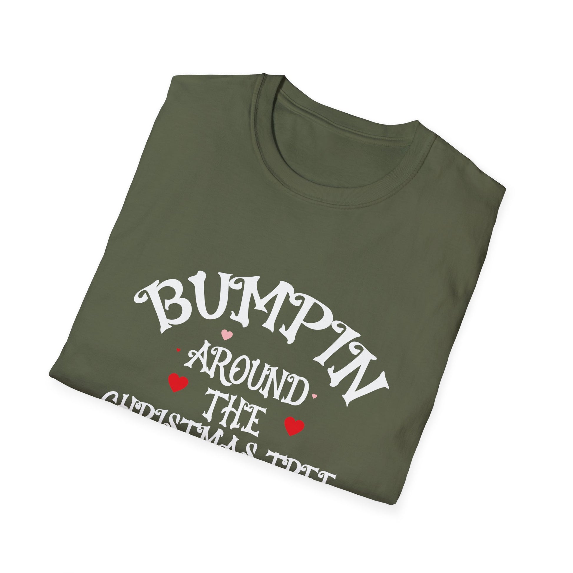 Bumping Around the Christmas Tree Christmas Pregnancy Unisex T-Shirt