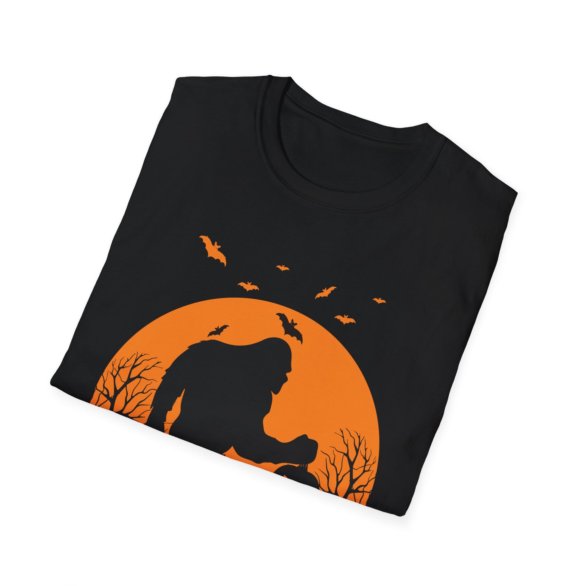 Halloween Bigfoot T-Shirt — Sasquatch Jack-O’-Lantern Moon Tee