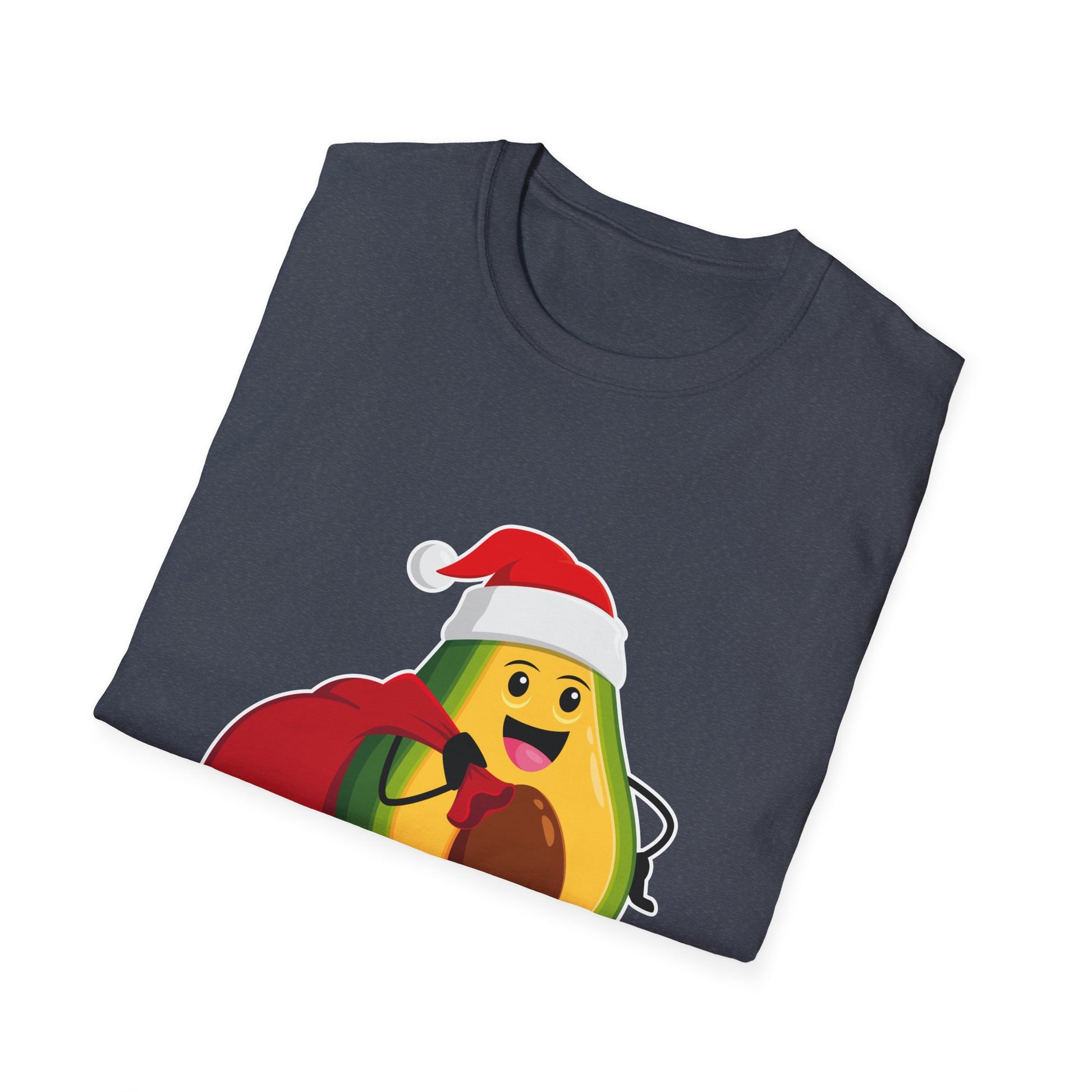 Christmas Avocado Santa Hat Christmas Avocado Unisex T-Shirt