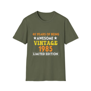 Vintage 1985 40th Birthday T-Shirt — 40 Years of Being Awesome, Limited Edition