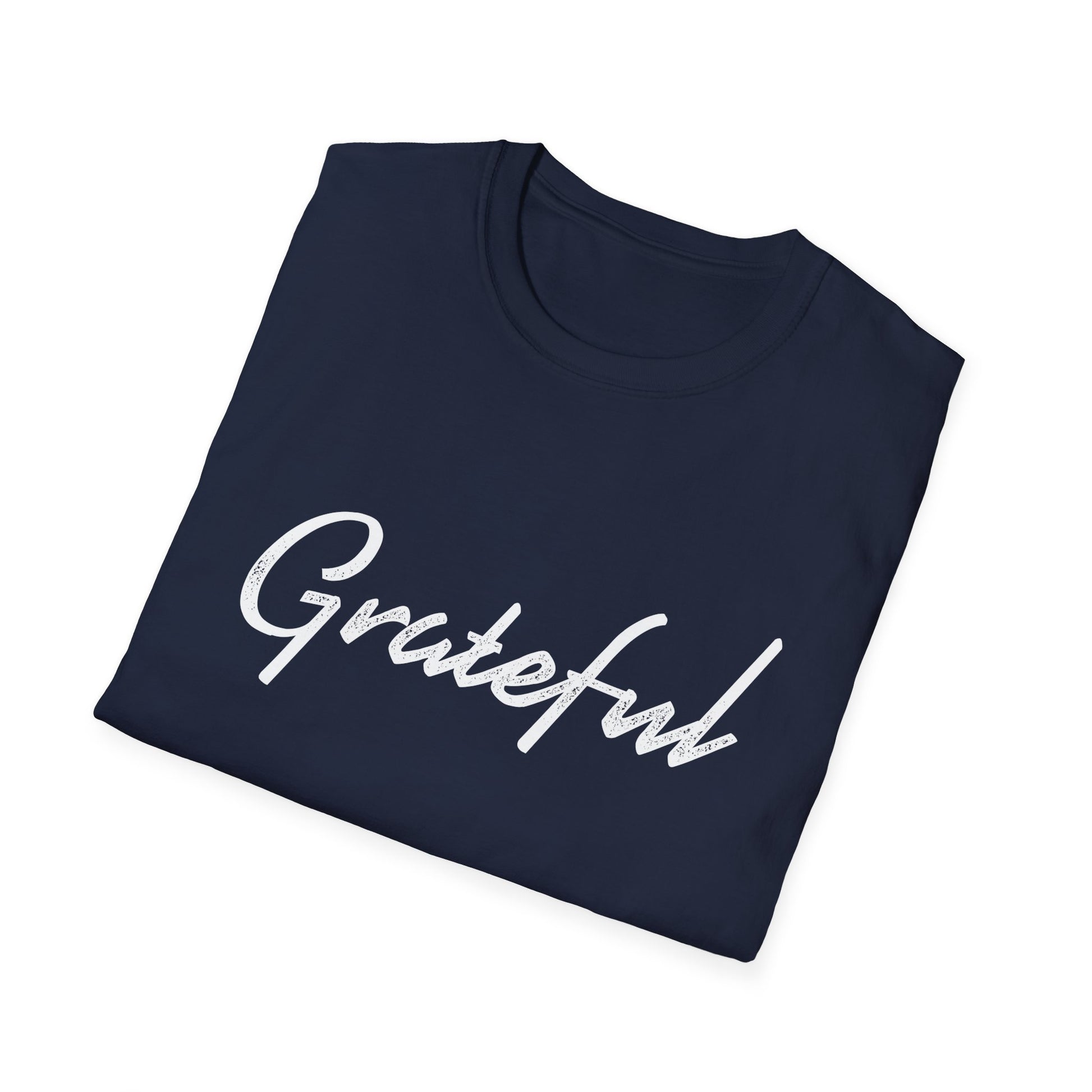 Grateful Script Tee — Casual Inspirational T-Shirt  Unisex T-Shirt