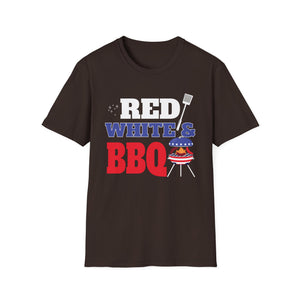 Red White & BBQ T-Shirt — Patriotic 4th of July Grilling Tee