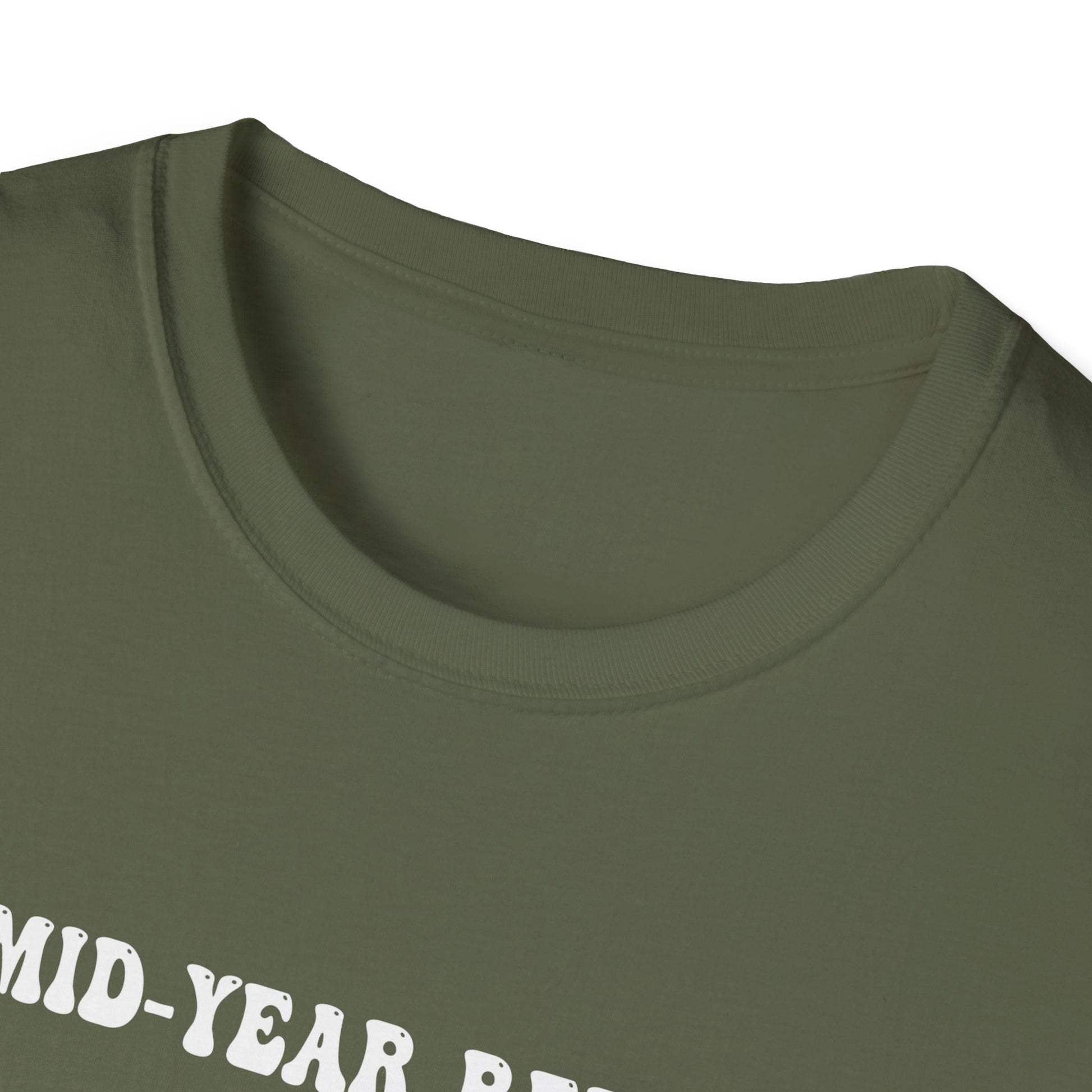 T-Shirt — "Mid-Year Report Still Naughty" Funny Santa Surfing Christmas Tee