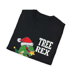 Tree Rex Christmas T-Shirt — Funny Dinosaur Santa Holiday Tee