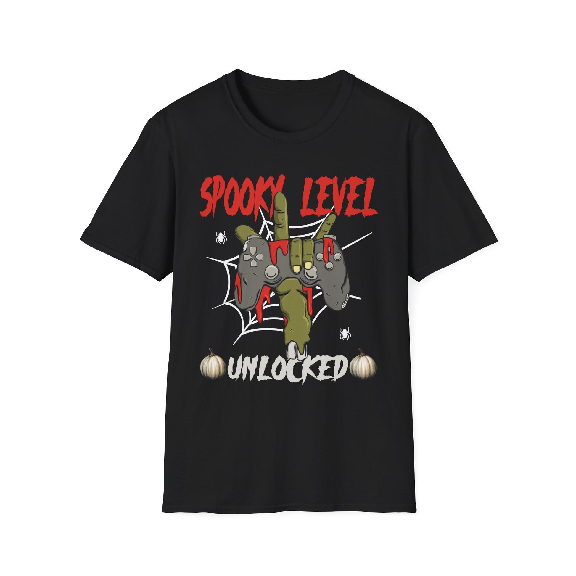Spook Level Unlocked T-Shirt — Funny Halloween Gamer Tee