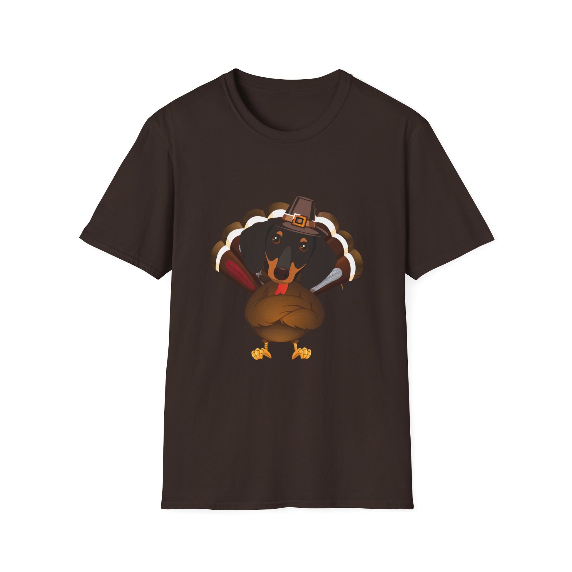 Thankful Turkey T-Shirt – Cute Pilgrim Turkey Thanksgiving Tee  Unisex T-Shirt