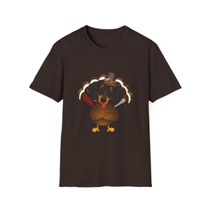 Thankful Turkey T-Shirt – Cute Pilgrim Turkey Thanksgiving Tee  Unisex T-Shirt