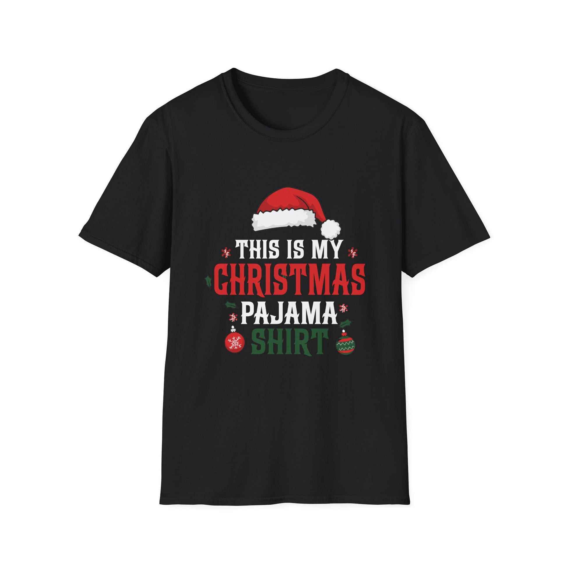 Christmas Pajama Shirt T-Shirt — “This Is My Christmas Pajama Shirt” Holiday Tee