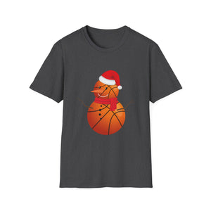 Christmas Basketball Snowman Shirt Basketball Christmas Unisex T-Shirt