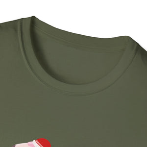 Christmas Flamingo T-Shirt — Festive Pink Flamingo with Santa Hat