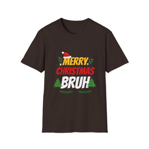 Bruh Meme Funny Saying Bro Greeting Teens Boys Men Christmas Unisex T-Shirt