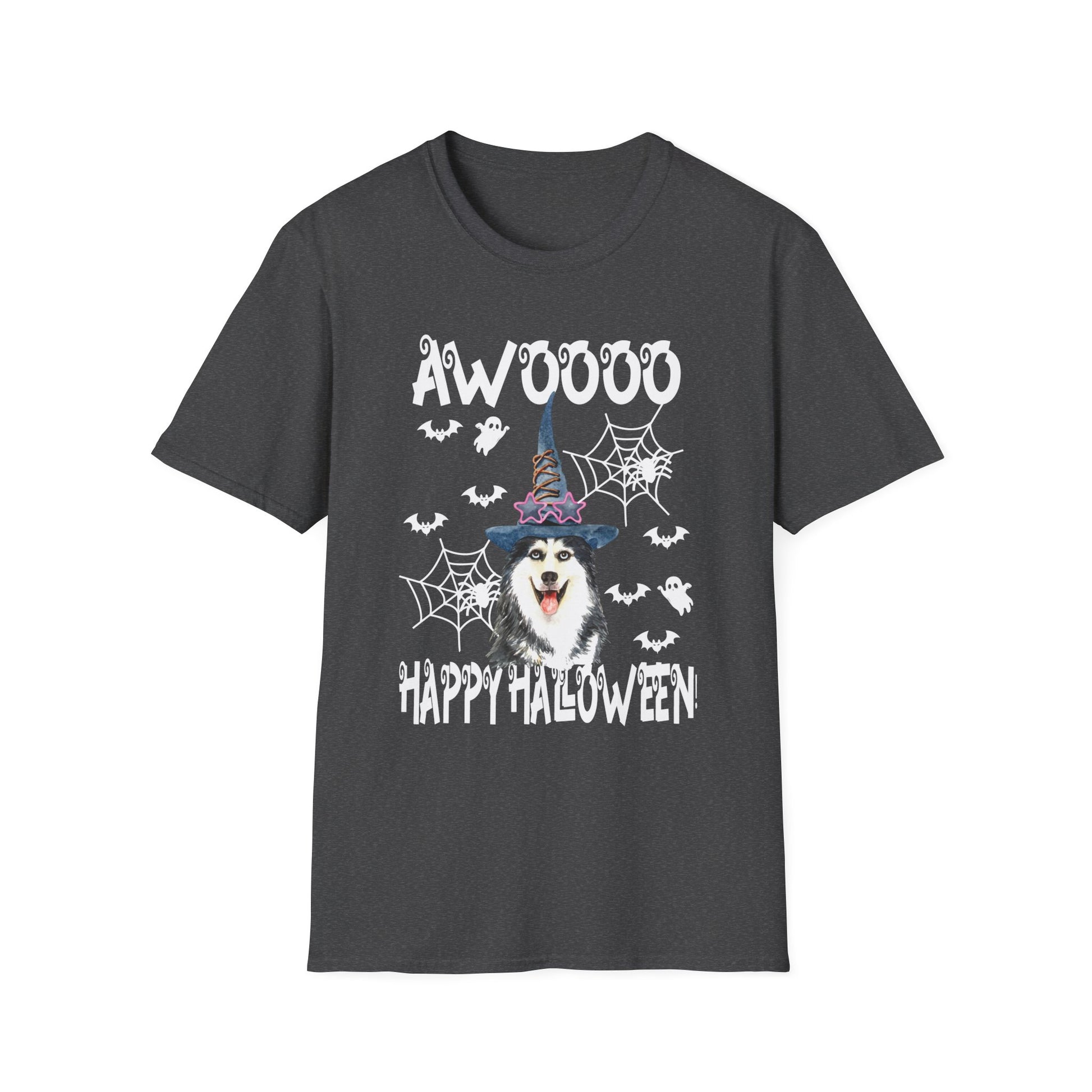 Husky Halloween Funny Siberian Husky Halloween Tee  Unisex Softstyle T-Shirt