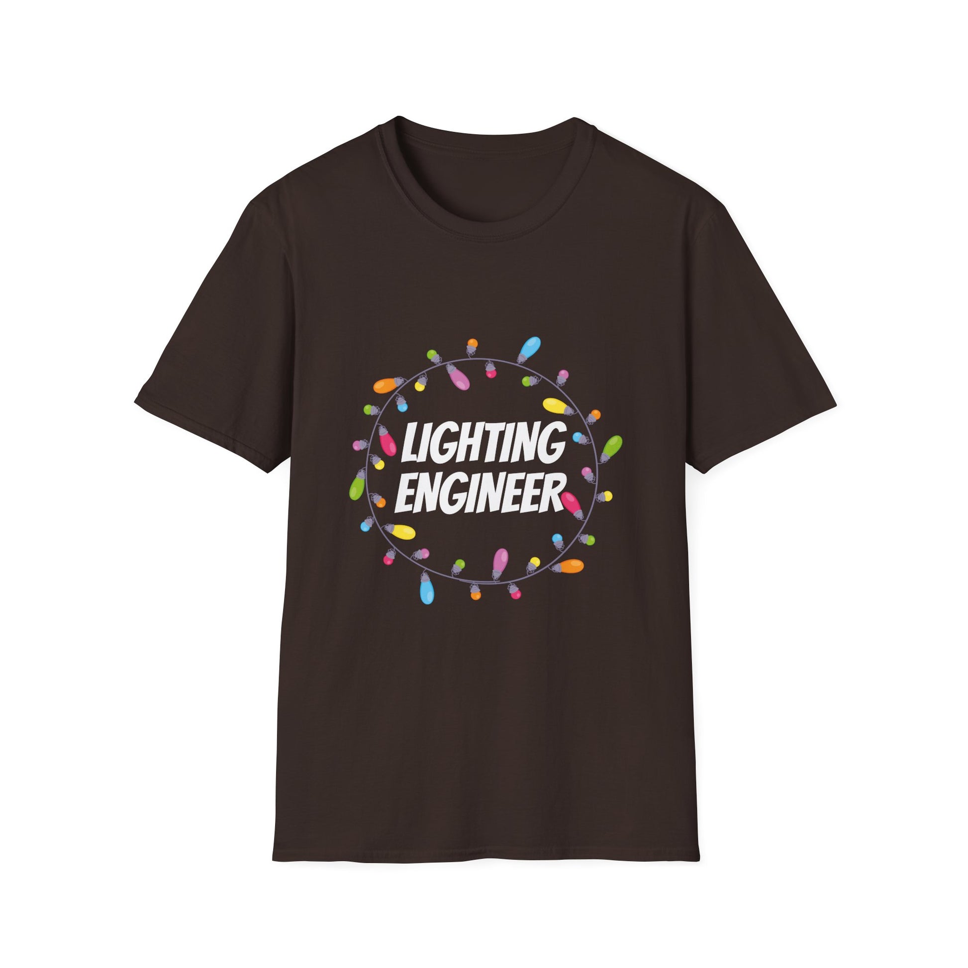Lighting Engineer T-Shirt — Festive Holiday Lights Graphic Tee