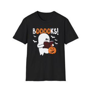 Halloween Ghost Booklover T-Shirt — 