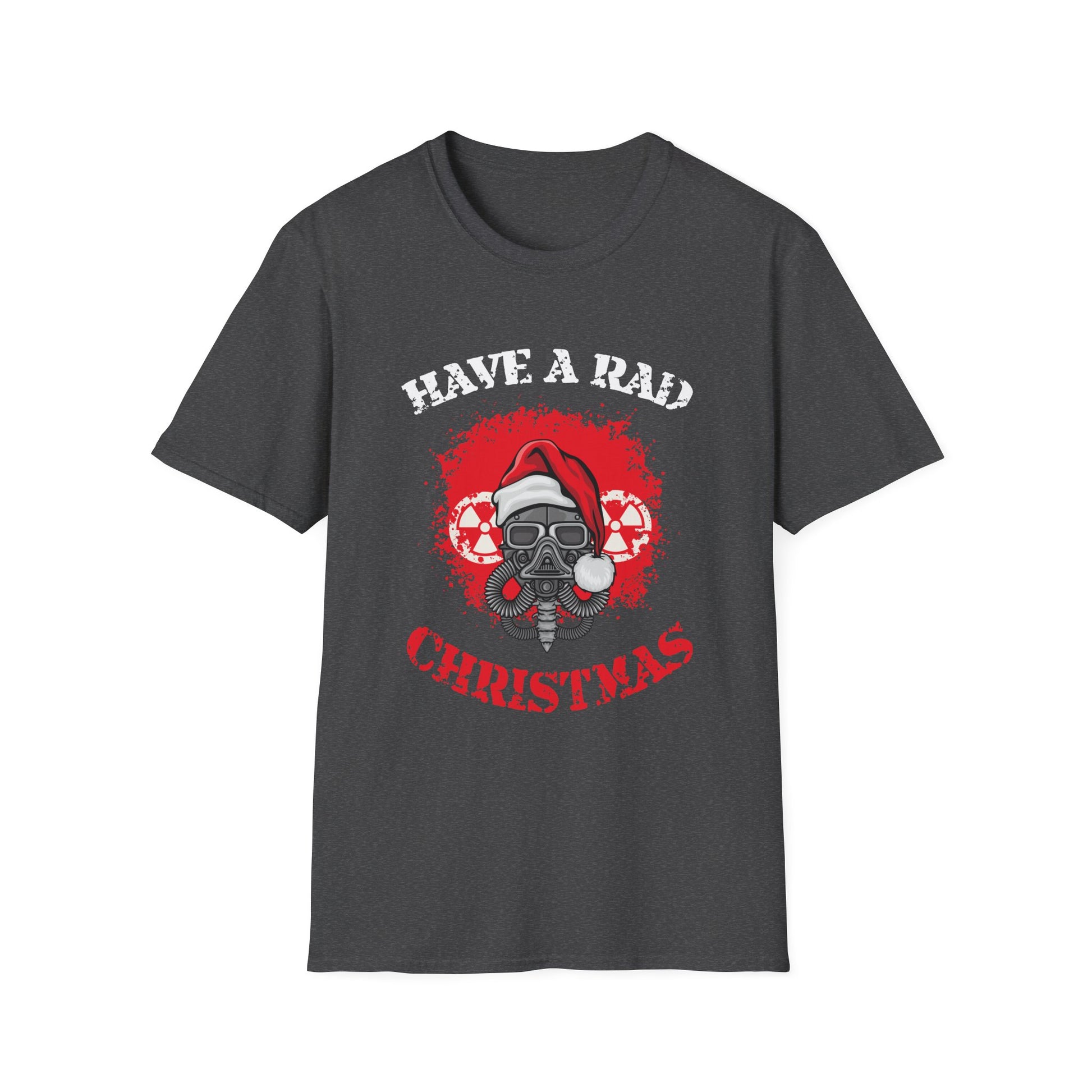 Have a Rad Christmas T-Shirt — Retro Gas Mask Santa Holiday Tee
