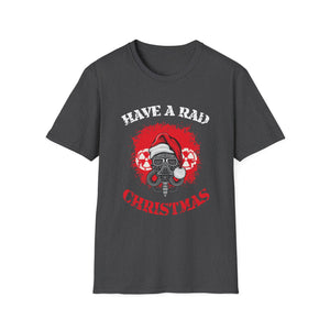 Have a Rad Christmas T-Shirt — Retro Gas Mask Santa Holiday Tee