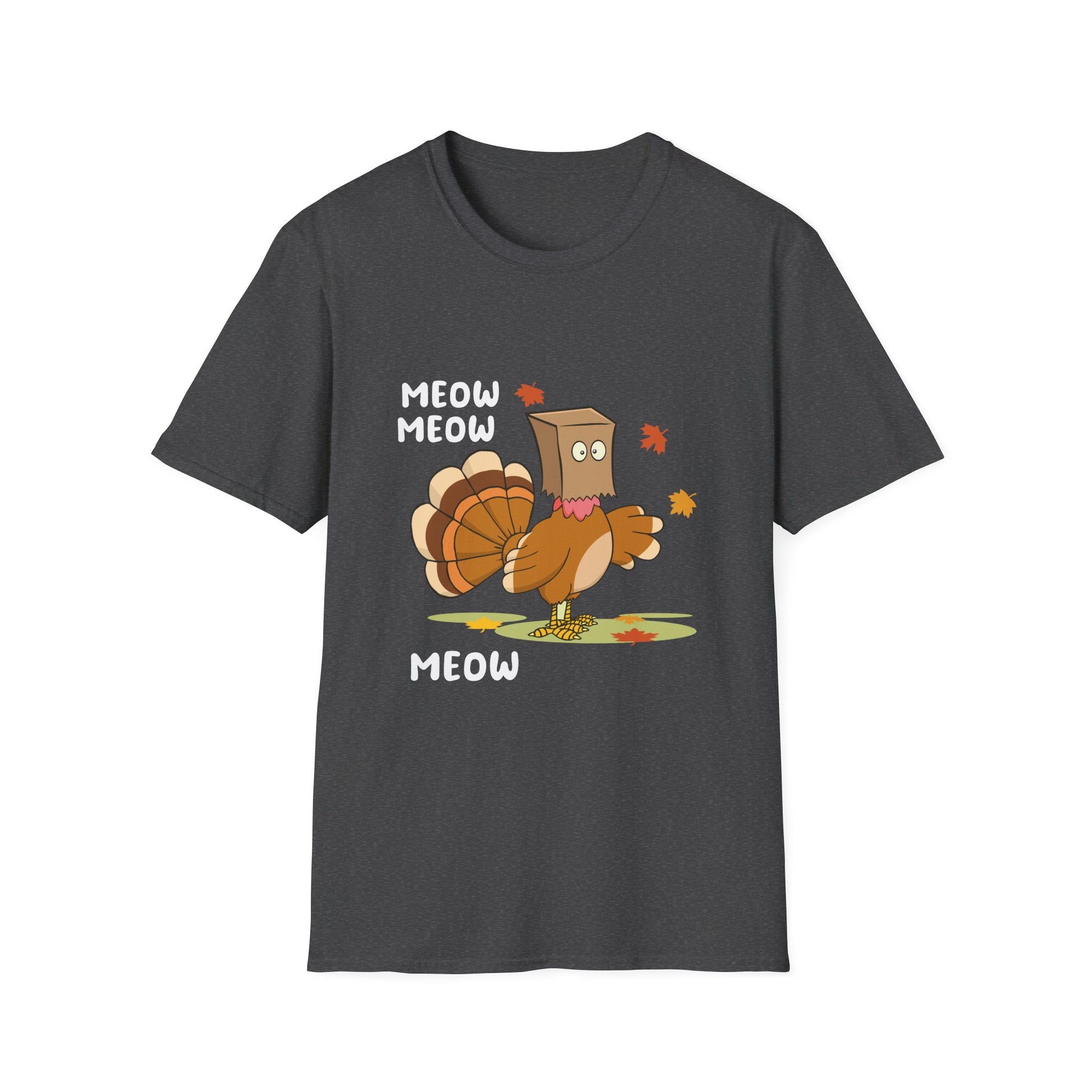 Thanksgiving Cat Turkey Tee - Unisex Softstyle T-Shirt