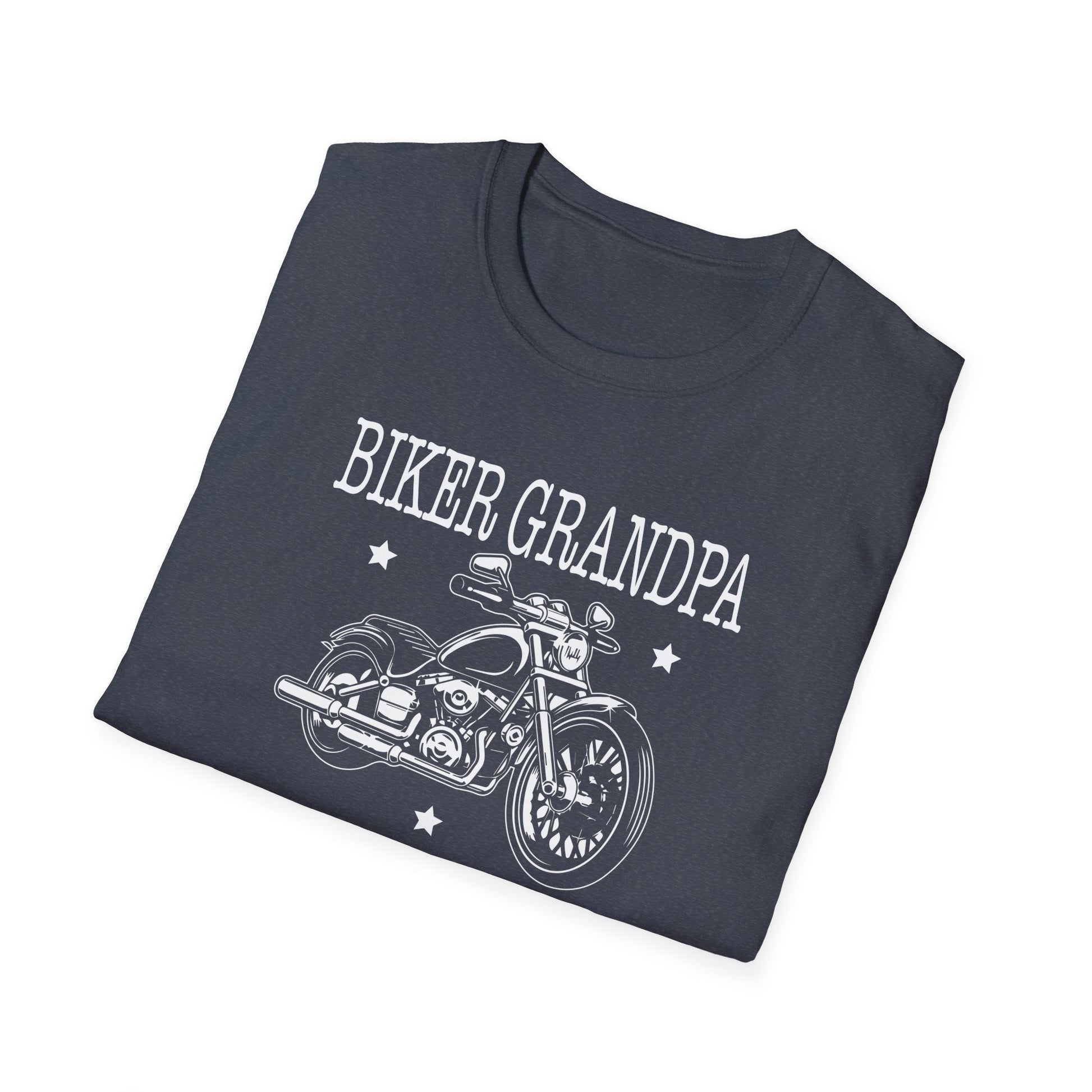 Biker Grandpa Fathers Day Like A Normal Grandpa Motorcycle Unisex T-Shirt
