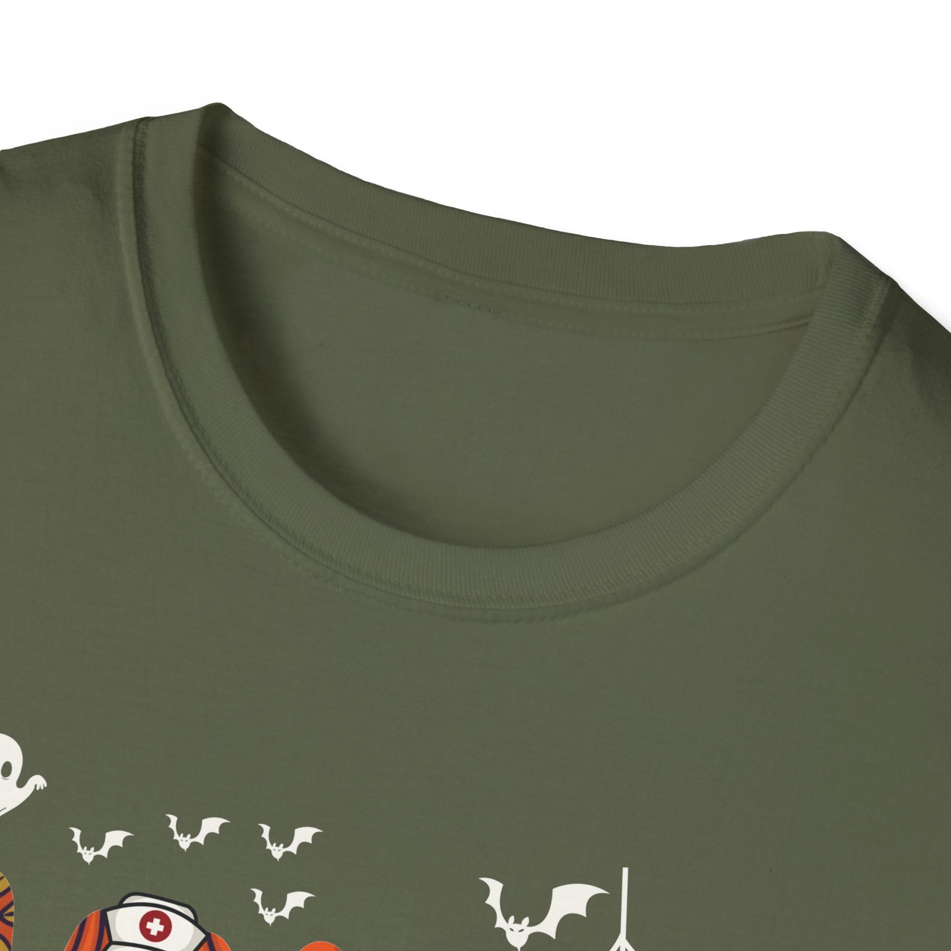 Halloween Spooky Moose T-Shirt — Cute Ghost & Pumpkin Costume Graphic Tee