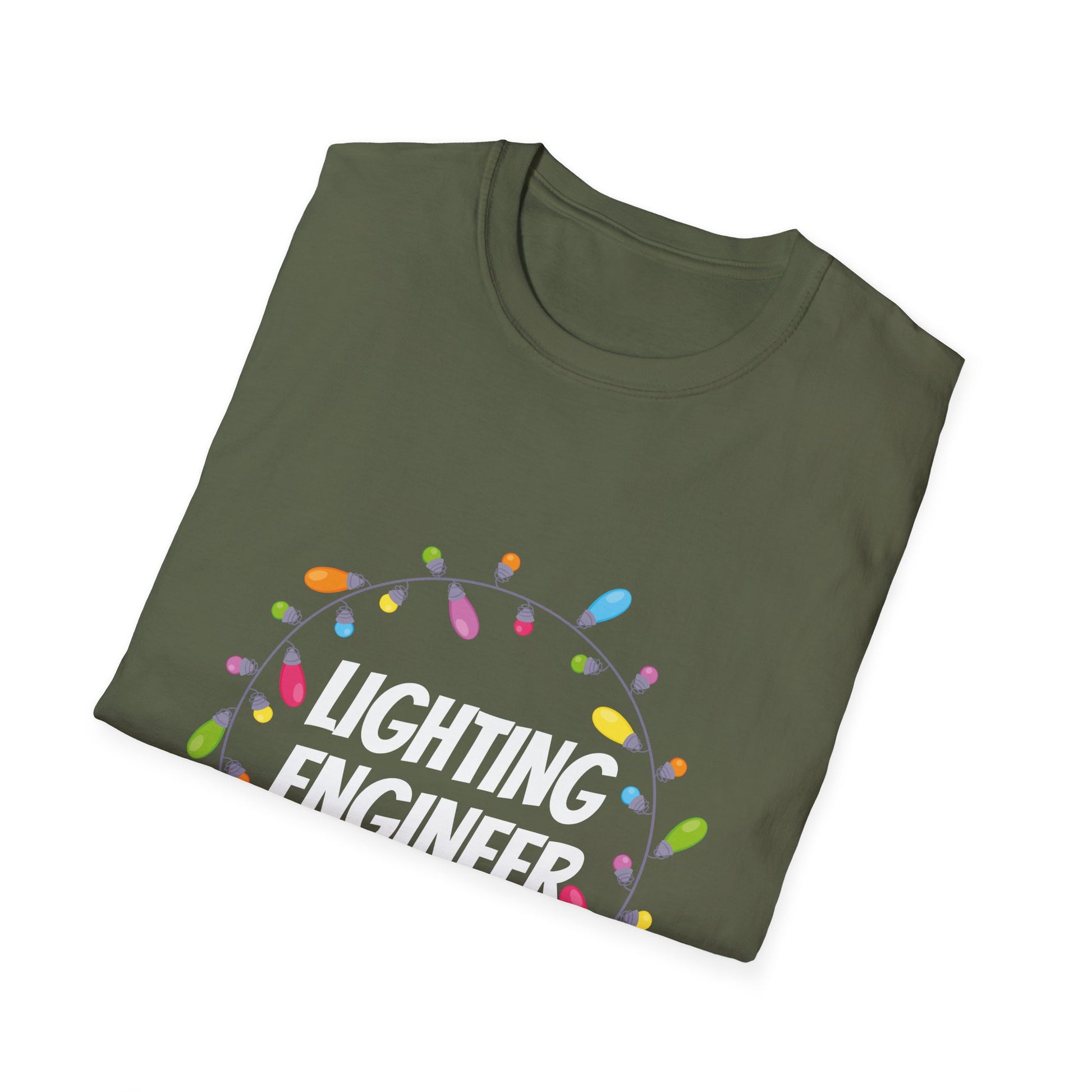 Lighting Engineer T-Shirt — Festive Holiday Lights Graphic Tee