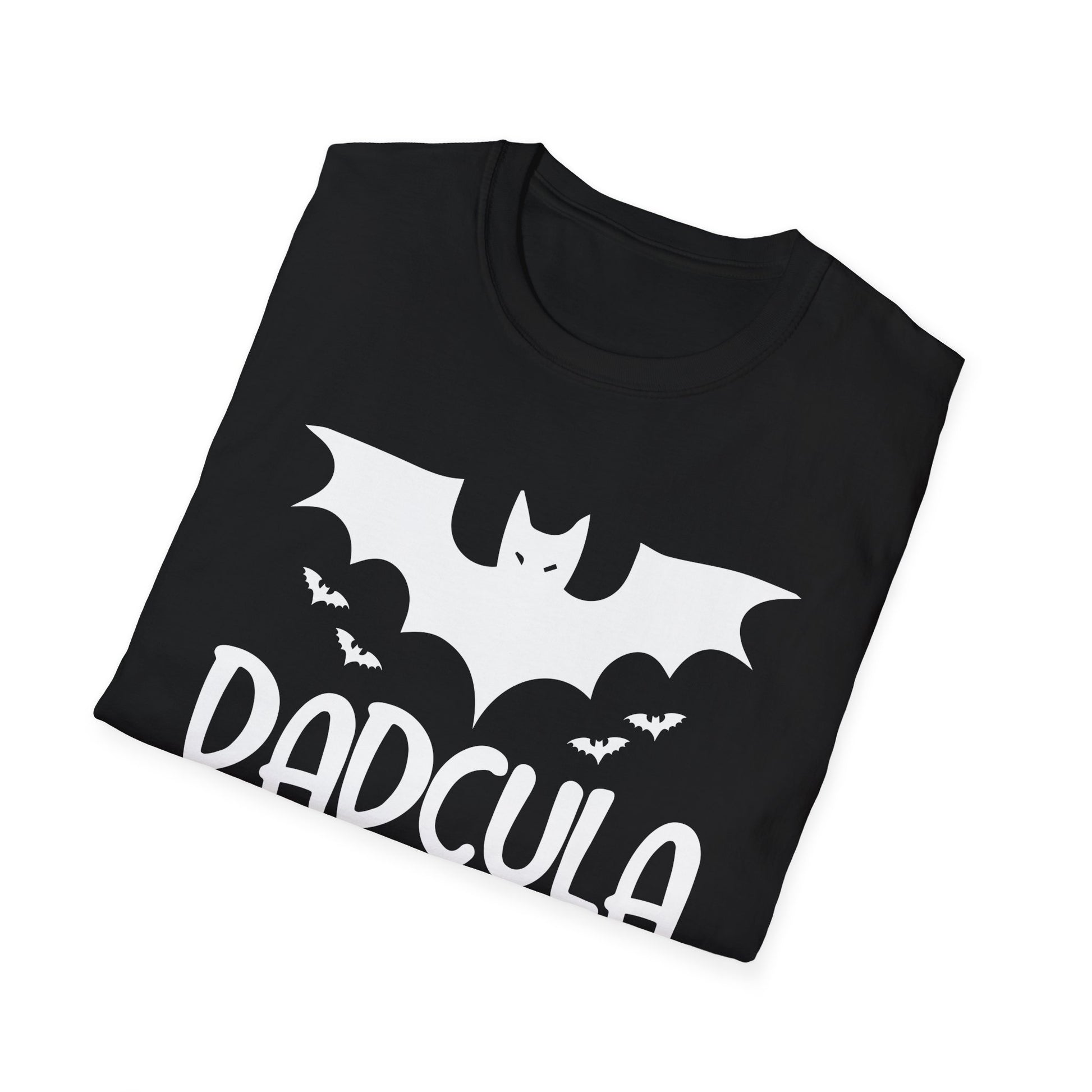 Dadcula T-Shirt — Halloween Dad Bat Design