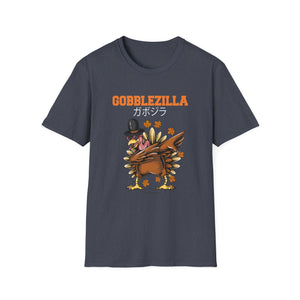 Gobblezilla Turkey T-Shirt — Funny Thanksgiving Graphic Tee  Unisex T-Shirt