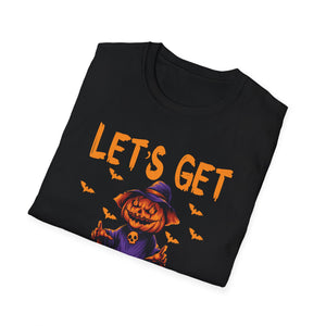 Let’s Get Jacked Halloween T-Shirt — Pumped Pumpkin & Skulls Costume Tee