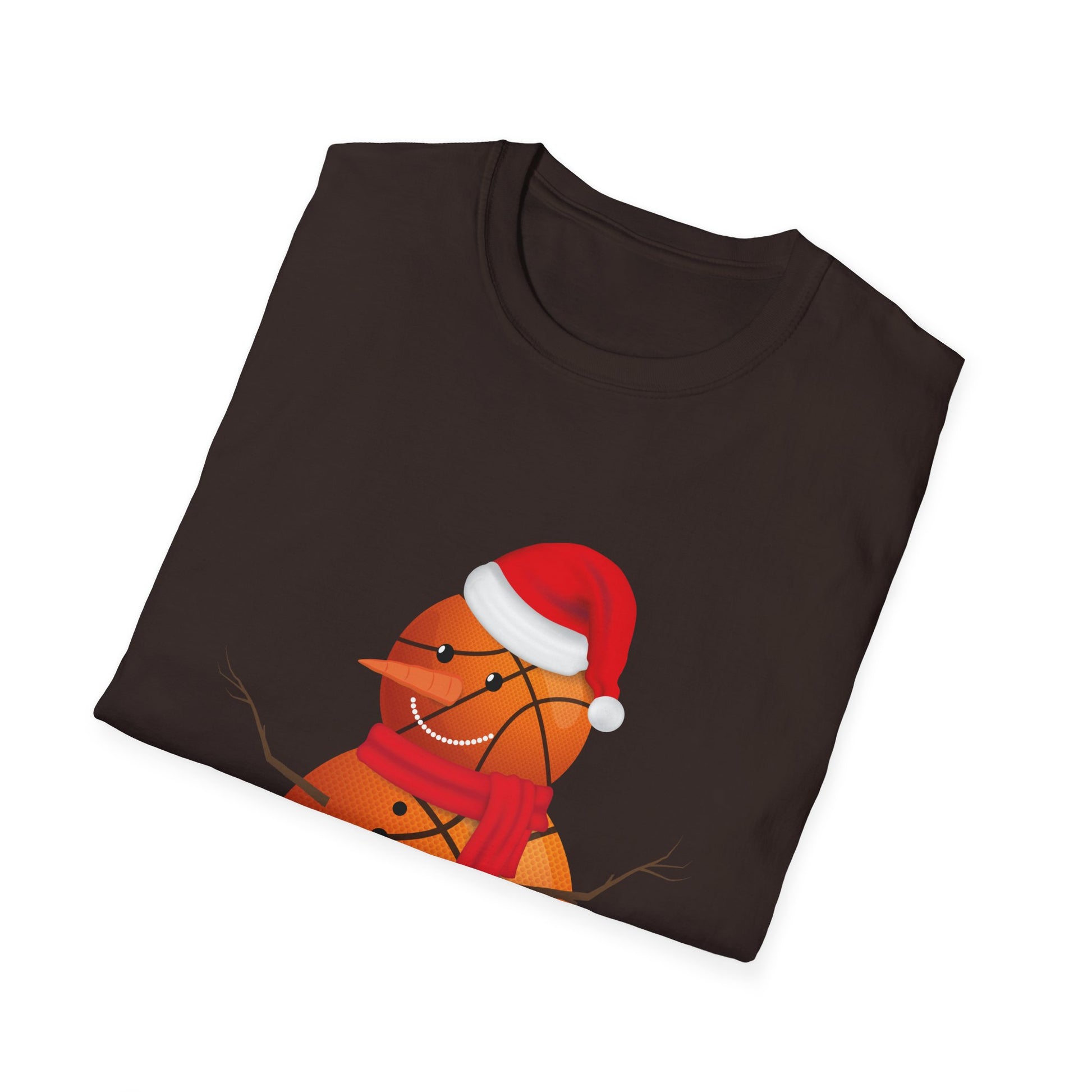 Christmas Basketball Snowman Shirt Basketball Christmas Unisex T-Shirt