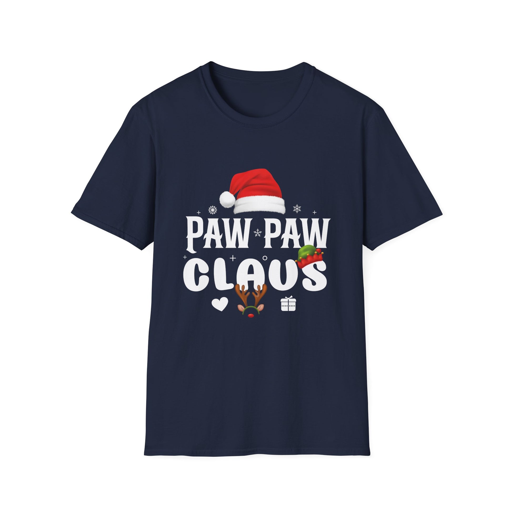 Paw Paw Claus Christmas Santa Family Matching Pajamas Xmas T-Shirt