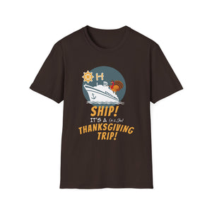 Thanksgiving Cruise T-Shirt - Unisex Softstyle Tee for Holiday Adventures  Unisex T-Shirt