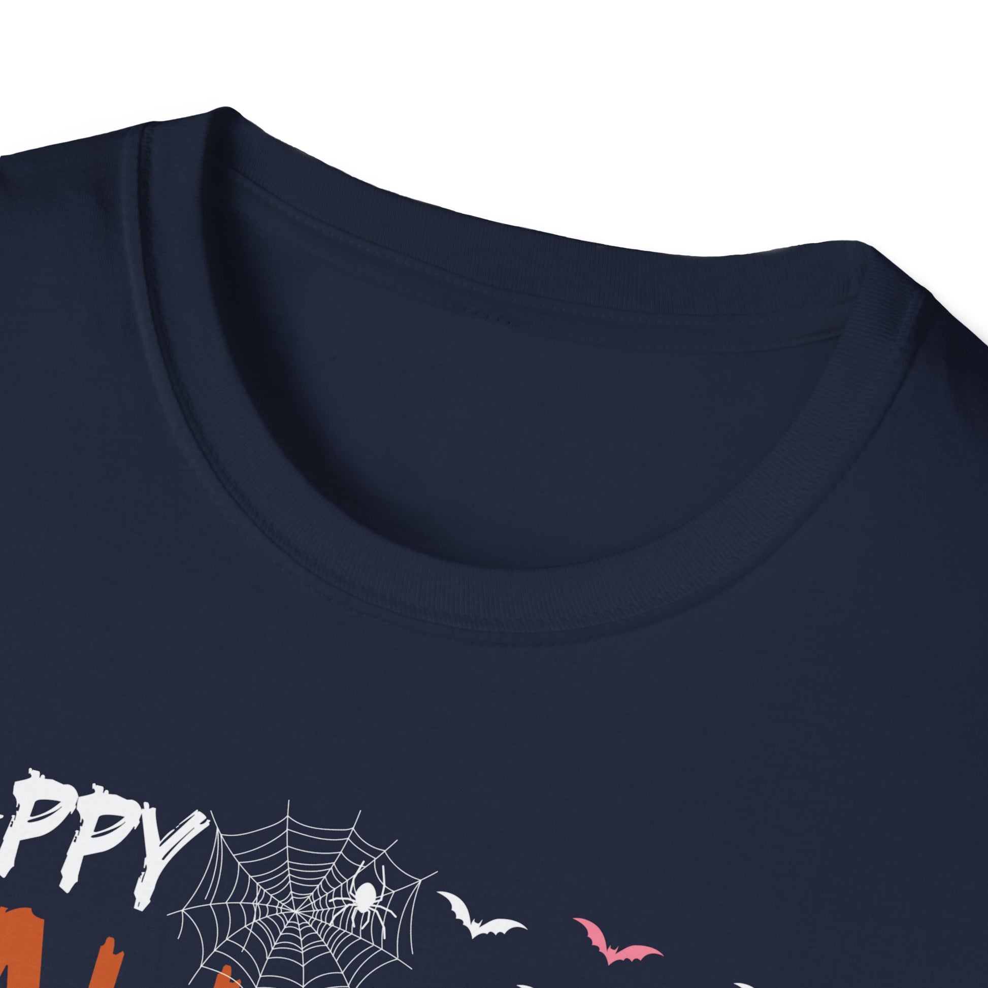 Happy Halloween Flamingo T-Shirt — Cute Pink Flamingo with Jack-O'-Lanterns Halloween Tee